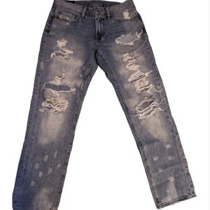 Light Washed Ripped Abercrombie Jeans